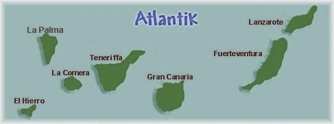 Das Kanarische Archipel liegt im Atlantik