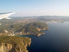 Anflug auf Ibiza